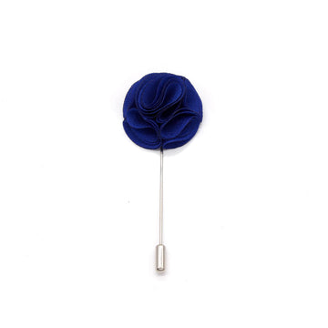 Single Rose Lapel Pin, Royal Blue