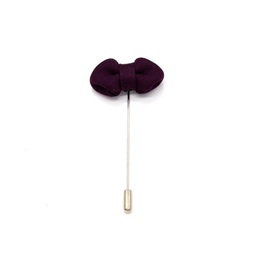 Dark Purple Bow Tie Lapel Pin