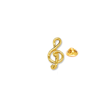 Music Note Lapel Pin with Butterfly Pin